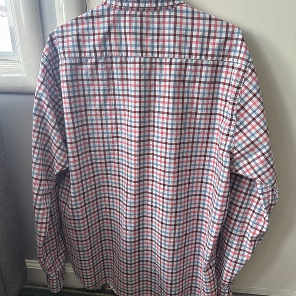 Bonobos Red and Blue Casual Button Down Shirt - Picture 3 of 6